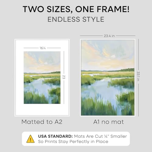 A1 White Poster Frame (2 Count)