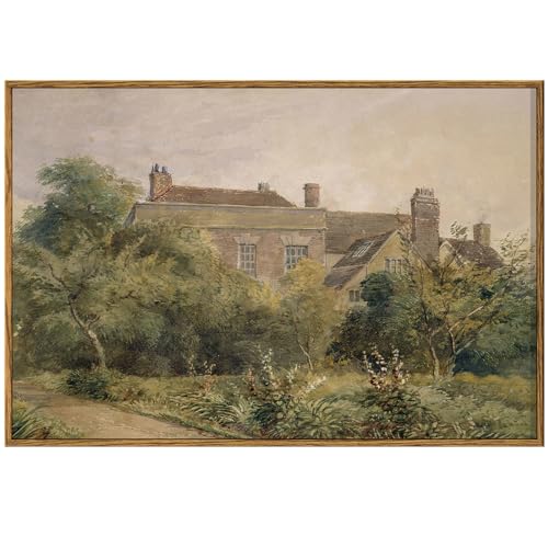 Framed Canvas Wall Art Vintage Decor