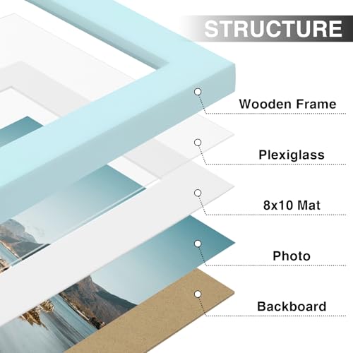 11x14 Picture Frames Set of 9 for Wall Mounting (9 Count)