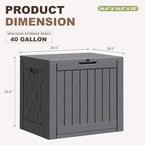 40 Gallon Outdoor Deck Box