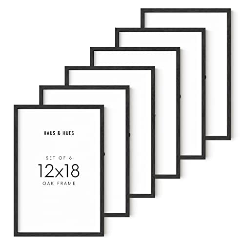12x18 Black Oak Frame Set of 6