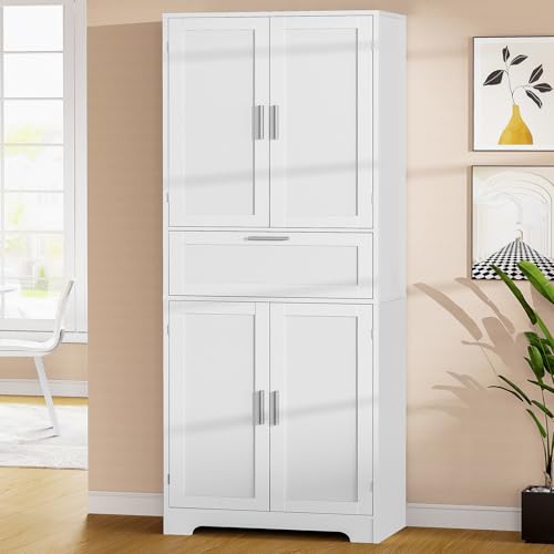 67" Tall Storage Cabinet with Adjustable Shelf & 1 Large Drawer
