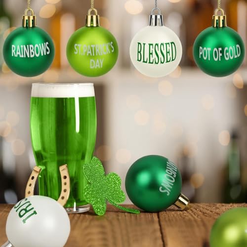 24 Pcs St. Patrick’s Day Hanging Ornaments for Tree Decorations (24 Count)