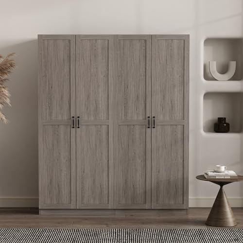 Cornelia Modern Tall Storage Cabinet with Doors and Adjustable Shelves 1.0 (2 Count)