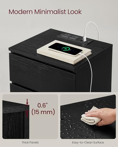 Nightstand with Charging Station