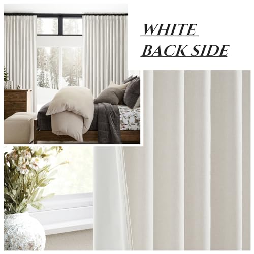 Birch Blackout 112 Inches Extra Long Living Room Curtains 2 Panels Set (2 Count)