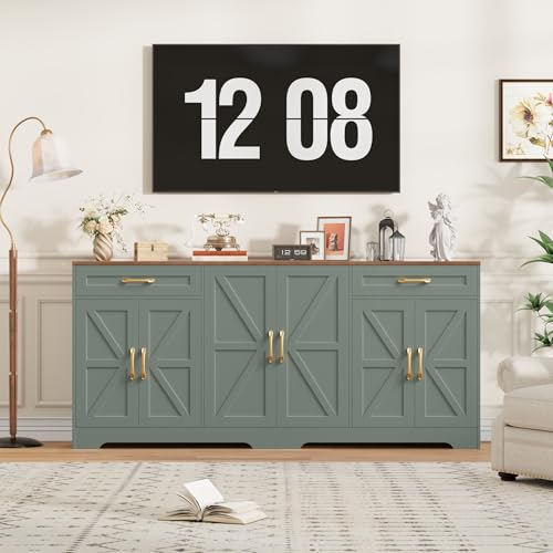 71” Large Sideboard Buffet Cabinet with Storage