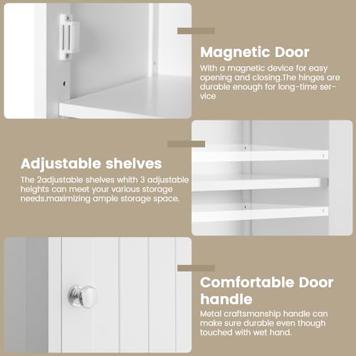 66.9" Tall Bathroom Cabinet