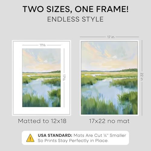 17x22 White Picture Frame