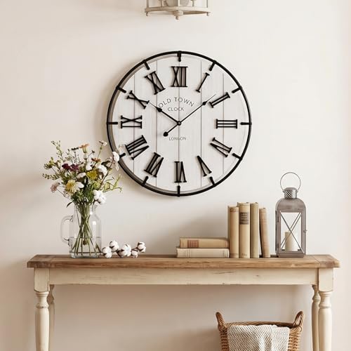 Large 20 Inch Farmhouse Wall Clock