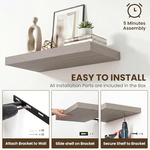 48 Inch Floating Shelves for Wall Set of 1