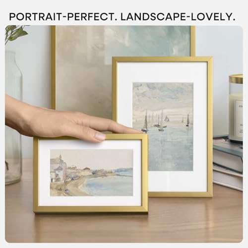 9x11 Gold Picture Frame (2 Count)