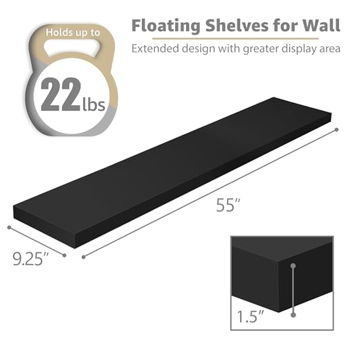 Floating Shelves for Wall Storage (3 Count)