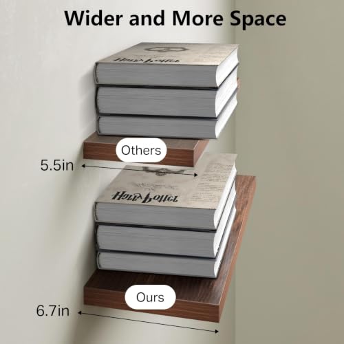 Walnut Like Floating Shelves 22.5in
