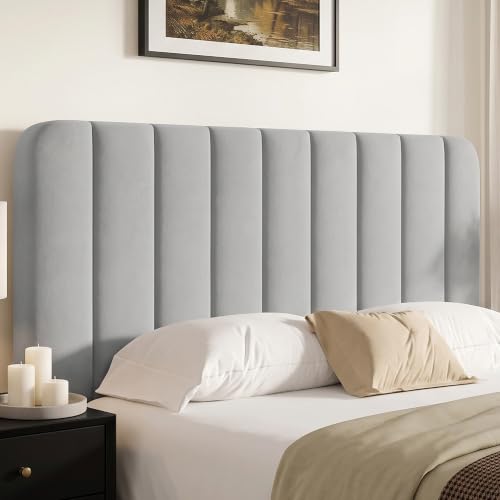 Full Size Bed Frame with Upholstered Headboard
