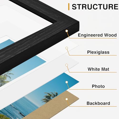 8x10 Picture Frames Set of 9 (9 Count)