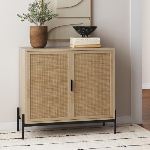 Andrew Bohemian Entryway Storage Cabinet or Kitchen Sideboard Credenza
