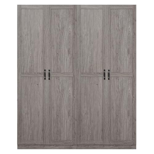 Cornelia Modern Tall Storage Cabinet with Doors and Adjustable Shelves 1.0 (2 Count)