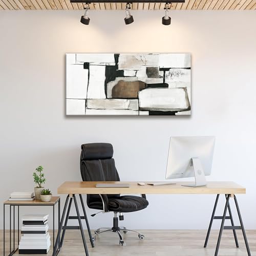 Canvas Art Wall Decor Abstract Wall Art For Living Room Modern Canvas Abstract Wall Decor Prints Pictures Brown Grey Wall Art For Hotel Home Artwork 24x48 Inch