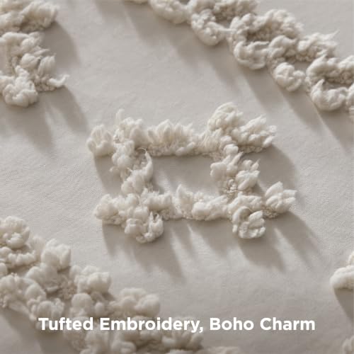 Tufted Boho Comforter Set Twin Size