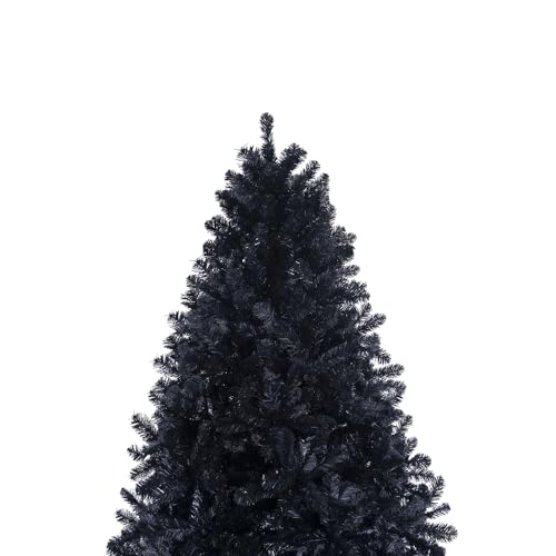 9ft Black Christmas Tree with Lights