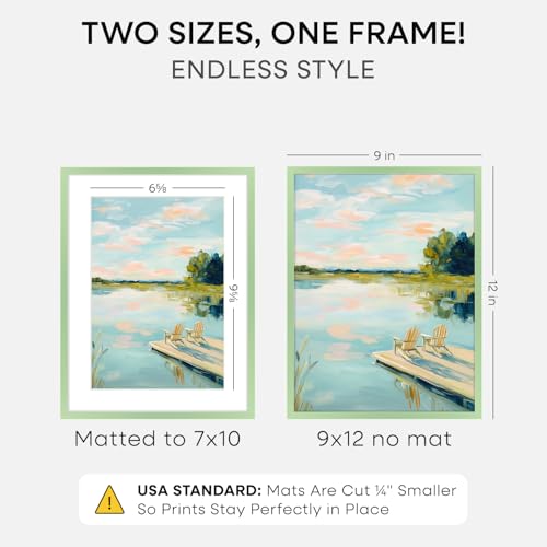 9x12 Green Picture Frame