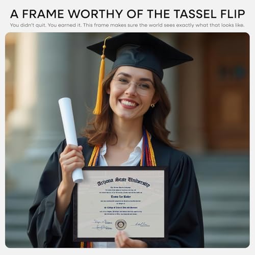 8.5x11 White Oak Diploma Frame (2 Count)