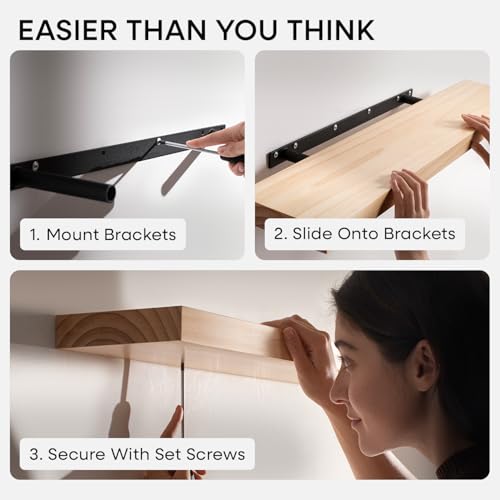 20 Inch Floating Shelves (2 Count)