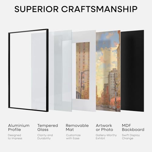 12x24 Black Picture Frame (3 Count)