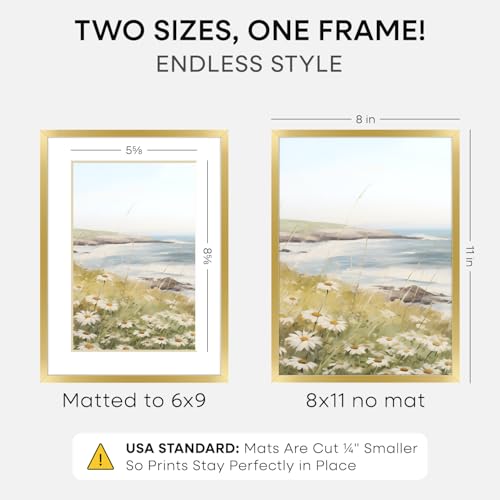 8x11 Gold Picture Frame