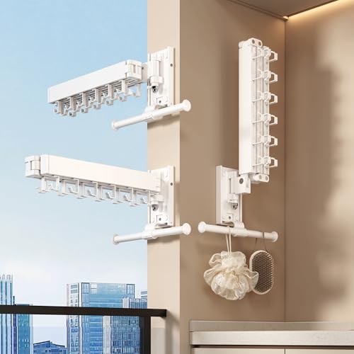 Wall Mounted Collapsible Clothes Drying Rack
