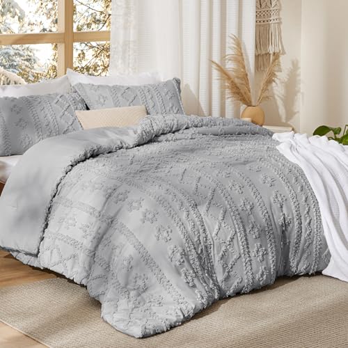 Tufted Boho Comforter Set King Size