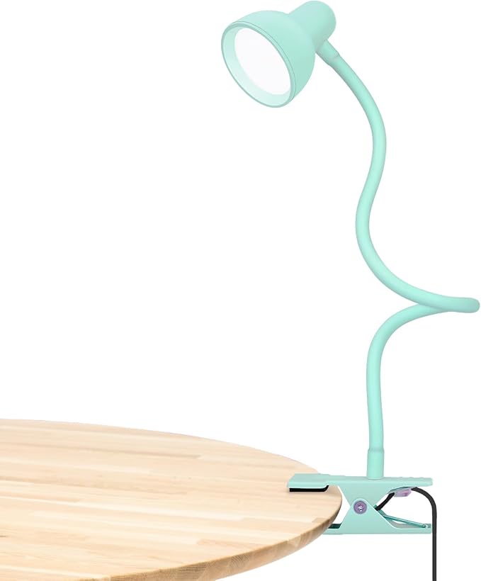 Clip on Reading Light for Bed 3 Color Modes, 10 Brightness Dimmable, Flexible