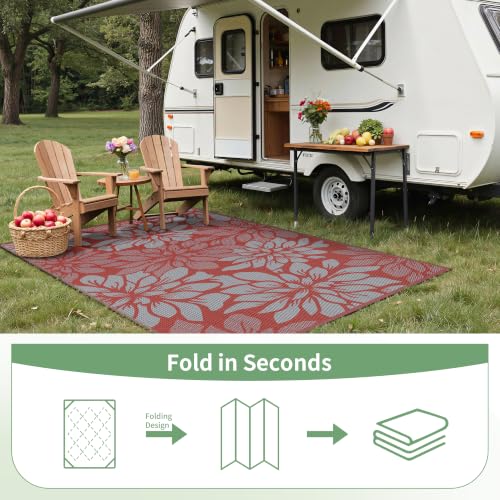 Outdoor Rug Waterproof Plastic Rugs for Patio (80 Sq Ft)