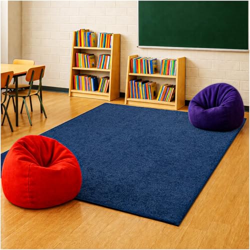 Soft & Colorful 10' Round Kids Classroom Area Rug