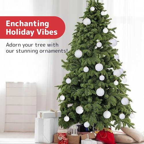 36 Piece White Christmas Ornaments and Balls