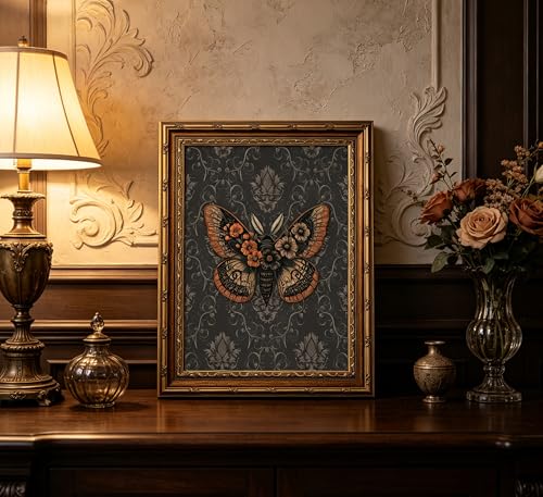 Vintage Gold Framed Butterfly Wall Art