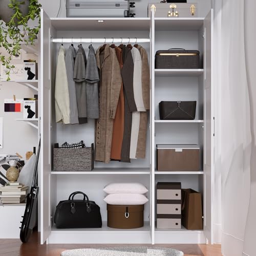 3 Doors Wooden Wardrobe Closet Armoire