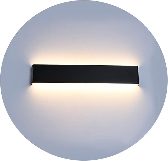 Ralbay 24 inch LED Wall Sconce Lighting, 20W Black Vanity Lights