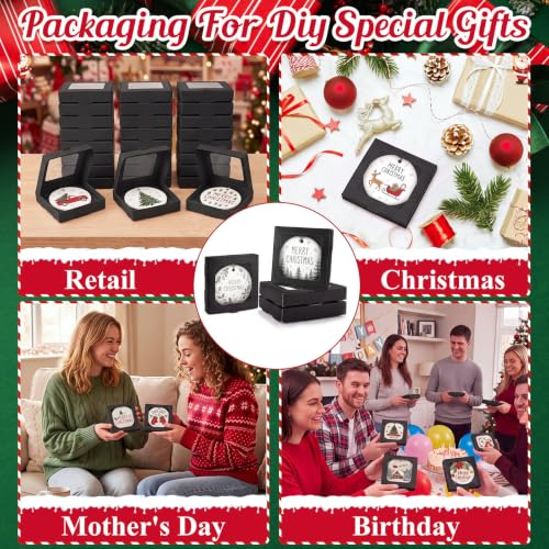 25 Pcs Christmas Sublimation Ornament Blanks Box (25 Count)