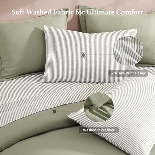 California King Comforter Set 7 Pieces Soft Bed in a Bag King Bedding Set