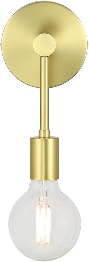 XiNBEi Lighting Bathroom Sconce, Modern Brass Sconces Wall Lighting Single