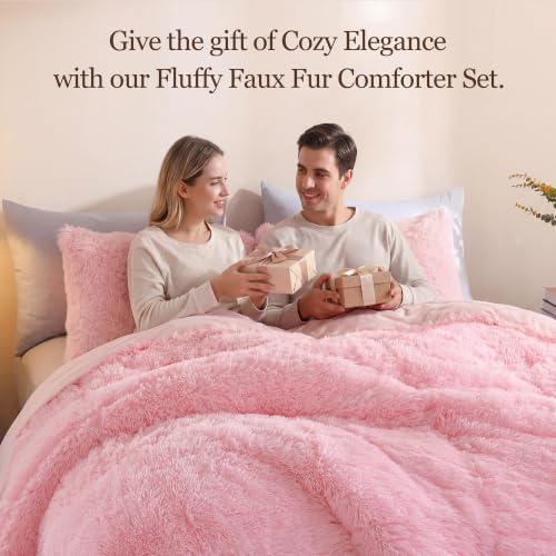 Fluffy King Size Comforter Set