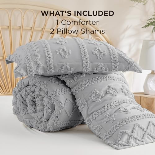 Tufted Boho Comforter Set King Size