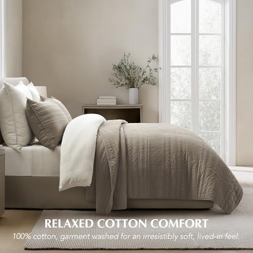 HOME 100% Cotton Quilt Set Oversized Cal King