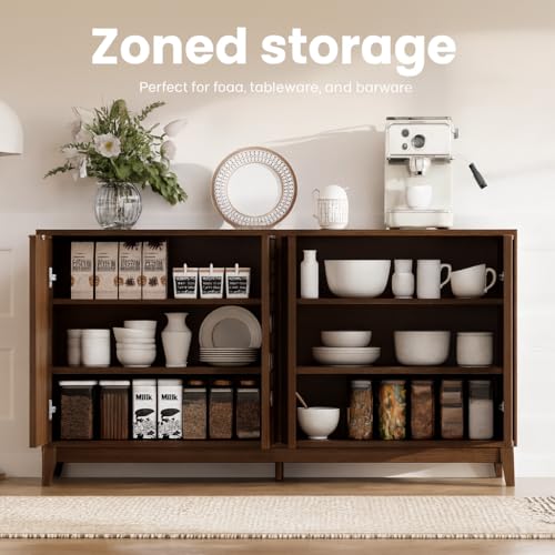 60" Sideboard Buffet Cabinet with Storage