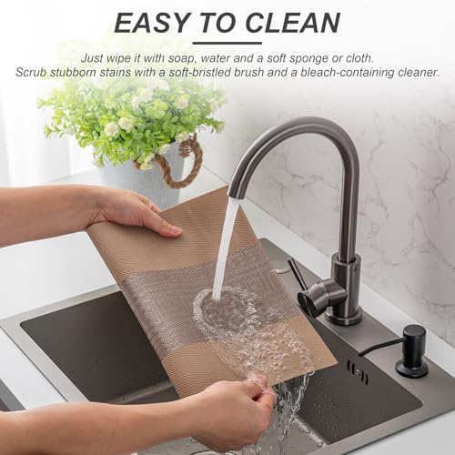 Placemats Set of 6 Washable Indoor (6 Count)