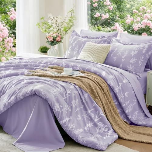 Lavender Cal King Comforter Set