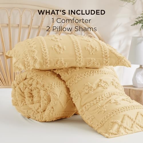 Tufted Boho Comforter Set King Size