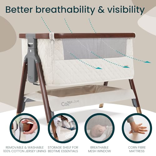 CoZee® Luxe Bedside Bassinet & Sleeper